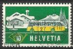 Suisse 1953; Y&T n 537 10c Postes automobiles alpestres