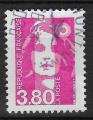 FRANCE - 1990 - Yt n 2624 - Ob - Marianne du Bicentenaire 3,80 F rose