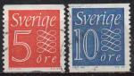 SUEDE N 41 et 417 o Y&T 1957 Srie courante