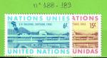 NATIONS UNIES NEW YORK YT N188-189 NEUF**