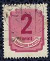 Hongrie 1946 Oblitr Used Chiffres Postage Due Port D 2 forint lilas rouge SU