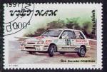 Timbre oblitr n 1219(Yvert) Vietnam 1991 - Voiture de rallyes Suzuki