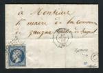 Rare lettre de Bezonce par Nîmes pour Gauzac ( 1857 )
