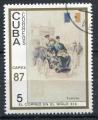 Timbre de CUBA 1987  Obl  N 2780  Y&T   