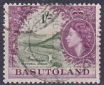 Timbre oblitr n 52(Yvert) Basutoland 1954 - Scne pastorale