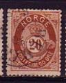 Norvge 1877  Y&T  27  oblitr