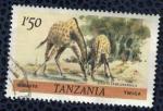 Tanzanie 1985 Oblitr rond Animaux Sauvages Girafe Giraffa camelopardalis SU 