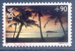 USA Poste arienne N136 Hagatna Bay - Guam oblitr
