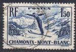 FRANCE N 334 o Y&T 1937 Championnat internationaux de ski  chamonix