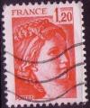 1974 - Sabine de Gandon 1.20f rouge - oblitr - anne 1978