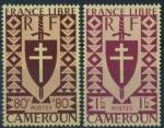 France,Cameroun : n 254 et 255 xx (anne 1941)