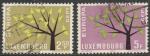 Luxembourg  "1962"  Scott No. 386-87   (O)  Complet