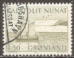groenland - n 75  obliter - 1974