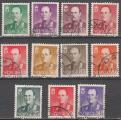 Norvge 1958/62  11 timbres  oblitrs