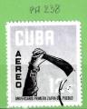 CUBA YT P-A N238 OBLIT