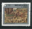 Timbre du NICARAGUA  PA  1989  Obl  N 1312  Y&T  Peinture