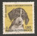 Austria - Scott 763   dog / chien