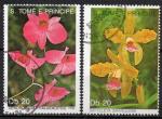 SAO TOME ET PRINCIPE N 946 et 947 Y&T o 1989 Fleurs Orchides