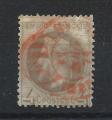 France N27A Obl (FU) 1866 Cachet  Date Rouge - Napolon III "Laur"