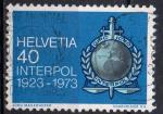 SUISSE N 923 o Y&T 1973 Cinquantenaire d'Interpol