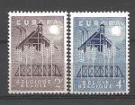 Europa 1957 Belgique Yvert 1025 et 1026 neuf ** MNH