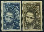 France, Martinique : n 227 et 228 x anne 1947
