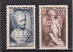 Timbre France Neuf / 1950 / Y&T N876-877 / Croix Rouge. 