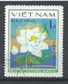 VIET NAM - 1980 - Yt n 220 - Ob - Fleurs aquatiques ; nelumbo nucifera