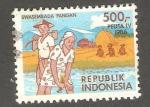 Indonesia - Scott 1291   agriculture