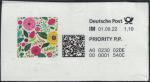 Allemagne Vignette QR Code Fleurs SU