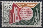 1334 - journe mondiale du thatre - oblitr - anne 1962
