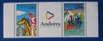 Andorre 1994 - Nr 447 448 - Triptyque Andorra le Pays des Pyrnes Neuf**
