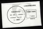 Luxembourg vignette Port Pay Blanche Rambrouch sur fragment SU