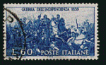 Italie 1959 - YT 796 - oblitéré - Victor Emmanuel II bataille de Palestro