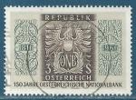 Autriche N1041 Sesquicentenaire de la Banque Nationale oblitr