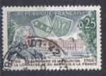 Timbre FRANCE 1966 - YT 1483 - Runion de la Lorraine et du Barrois  la France