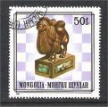 Mongolia - Scott 1204  chess / chec