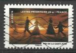 France 2012; Y&T n aa756; lettre 20g, le feu; Feu de la Saint Jean