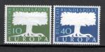 ALLEMAGNE 1957  0140 0141 TIMBRES  NEUFS M N H