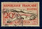 France 1953 - YT 960 - oblitr - jeux olympiques Helsinki (natation)