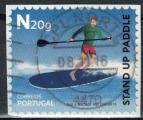 Portugal 2016 Oblitr sur fragment Used Sports extrmes Stand Up Paddle
