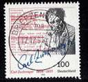 RFA 1996 - Y&T 1725 - oblitr - Carl Zuckmayer et signature