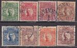 SUEDE 8 timbres oblitrs de 1912-19