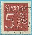 Suecia 1957.- Cifra. Y&T 416. Scott 503a. Michel 429aA..
