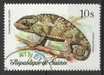 Guine 1977; Y&T n PA 113; 10s faune, reptile camlon
