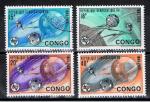 Congo Belge / 1965 / Centenaire UIT / YT n 589 oblit.;590-591-593 **