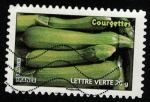 France 2012 Oblitr Carnet Des lgumes pour une lettre verte Courgettes Y&T 744