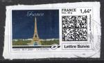 France, Vignette, lettre suivie 50g, Tour Eiffel