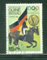 Guine Bissau 1984 Y&T 323 oblitr J.O. Los Angeles - cheval