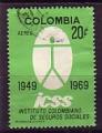 Colombie 1969  Y&T  PA 498  oblitr
